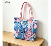 Borsa per laptop portatile e a tracolla con Stitch e Angel Disney, borsa a tracolla con stampa floreale carina per uso quotidiano Fumettotela