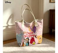 Borsa per laptop portatile e a tracolla Disney Princess, borsa a tracolla con stampa di tutte le principesse "Crea la tua storia" per uso quotidiano Fumettotela