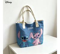 Borsa per laptop portatile e da spalla con stampa di Stitch e Angel Disney, borsa a tracolla con coppia carina per uso quotidiano Fumettotela