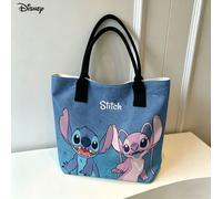 Borsa per laptop portatile e da spalla con stampa di Stitch e Angel Disney, borsa a tracolla con coppia carina per uso quotidiano Fumettotela