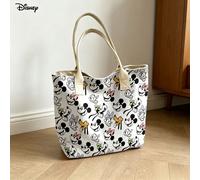Borsa per laptop portatile e da spalla con stampa di volti di Mickey Mouse e amici Disney, adatta per uso quotidiano Animaletela
