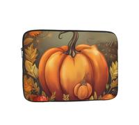 Borsa per laptop Punmpkin per il giorno del Ringraziamento da 15 pollici, custodia impermeabile antiurto per computer portatile borsa per computer leggera custodia da trasporto per tablet