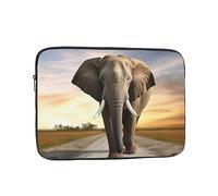 Borsa per laptop resistente antiurto custodia protettiva per computer portatile elefante che cammina per computer portatile custodia per il trasporto valigetta da 10 pollici