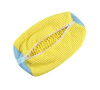 Borsa per lavaggio scarpe con spazzola interna per la pulizia, lavabile in lavatrice, custodia per la pulizia delle scarpe da ginnastica con cerniera, Giallo, Breve