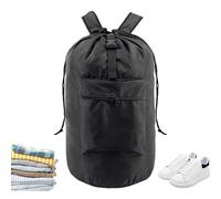 Borsa per lavanderia universitaria,Zaino per lavanderia,Zaino impermeabile per cesto della biancheria - Borsa per la biancheria da letto con spallacci regolabili portatili e tasche per