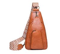 Borsa per le donne in pelle piccola borsa a tracolla borsa a tracolla per donna borsa messenger da viaggio, Marrone, Taglia unica
