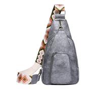 Borsa per le donne in pelle piccola marsupio borse a tracolla borsa a tracolla borsa da donna in pelle scamosciata messenger bag uomo, Grigio, Taglia unica