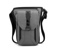 Borsa per le gambe motociclistiche, Marsupio da gamba for uomo, borsa da ciclismo for esterni(Grijs)