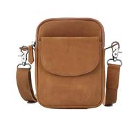 Borsa per le gambe motociclistiche, Marsupio in pelle con borsa da gamba(Khaki)