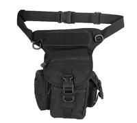 Borsa per le gambe per uomini in moto in moto in sella resistente all'aperto di viaggio per esterni da viaggio per escursioni per escursionismo sacca per escursionistica Black