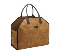 Borsa per legna da ardere, impermeabile, per falò e , in tela resistente e ignifuga, con manici, per esterni, per campeggio, picnic, giardinaggio