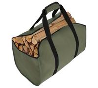 Borsa per legna da ardere, in poliestere, portatile, pieghevole, impermeabile, Verde militare