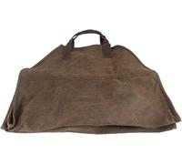 Borsa per legna da ardere, in tela, per campeggio all'aperto, antigraffio, completamente chiusa, con manici robusti per camino e legna dal design pratico