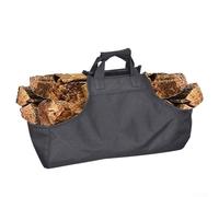 Borsa per legna da ardere, portatile, in tessuto Oxford, 52 x 18 x 18 cm, resistente, leggera, con tracolla