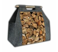 Borsa per legna da ardere rettangolare con maniglia per il trasporto legno