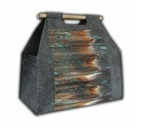 Borsa per legna da ardere rettangolare con maniglia per trasporto legno Bertoni