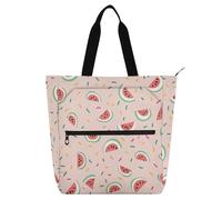 Borsa per libri per bambini, ragazzi e ragazze, grande anguria, borsa della spesa riutilizzabile, borsa per la spesa, per università, shopping, spiaggia, arcobaleno