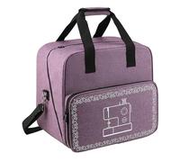 Borsa per macchina da cucire | Custodia protettiva per macchina da cucire con fibbia e tasche; custodia resistente adatta alla maggior parte delle macchine da cucire Singerr e Brother standard., viola