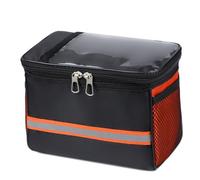 Borsa per manubrio della bicicletta Borsa portaoggetti per borse laterali per telaio della bicicletta Tasche portaoggetti anteriori per biciclette grandi dimensioni con strisce riflettenti per bici