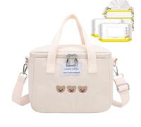 Borsa per maternità - Zaino tote a pannolini, borse per pannolini da viaggio | Borsa per pannolini di grande capacità per pannolini con scomparto per pannolini isolanti, borse per il pelo, bianco, Se