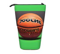 Borsa per matite con supporto espandibile con sfondo basket, tessuto Oxford multi-design, altezza regolabile, borsa cosmetica multiuso
