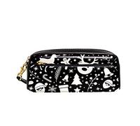 Borsa Per Matite Merry Christmas Deer Colourful Trucco Borsa Grande Capacità Scatola Di Cancelleria Con Cerniera Astuccio Per Matite Per Studenti Ufficio Ragazzi