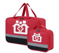 Borsa per Medicinali - 2 Pezzi, Impermeabile, Grande Capacità, Primo Soccorso, Emergenza, Vuota per Scuola, Viaggi, Campeggio, Escursionismo