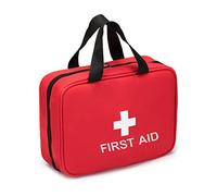 Borsa per Medicinali da Viaggio, Grande Capacità Impermeabile Pronto Soccorso Medicina Borsa Viaggio per la Scuola, Campeggio, Casa (Rosso)