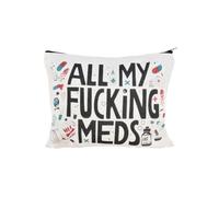 Borsa per medicinali e medicinali, organizer per donne e uomini, divertente, impermeabile, multifunzionale, portatile, per borsa, Meds Bag 4