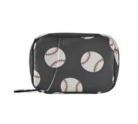 Borsa per medicine da tennis, rossa e bianca, per viaggi, con scomparti staccabili, riutilizzabile, organizer per pillole medicinali per borsa