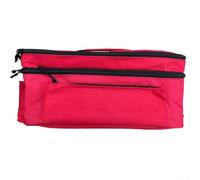 Borsa per medicine da viaggio con design a doppio strato, spaziosa scatola impermeabile per kit di pronto soccorso, per casa o viaggio, scomparti rimovibili, in nylon resistente con