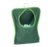 Borsa per mollette per stendibiancheria con gancio, porta mollette in cotone, lunghezza 39 x larghezza 29 cm, porta mollette riutilizzabile a doppia cucitura, cesto lavabile da appendere per bucato