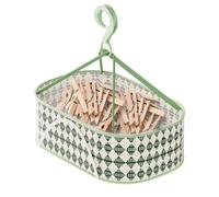 Borsa per mollette per stendibiancheria, grande, con gancio per appendere e chiusura a cerniera, resistente alle intemperie, per 150 mollette, durevole e pieghevole