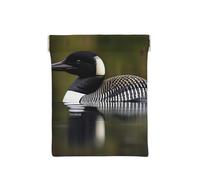Borsa per monete con stampa Husky, organizer per monete, porta cambiamento, piccolo portafoglio da viaggio, per monete, cambiamenti, cuffie, Loon Nature Bird, Taglia unica, Moda