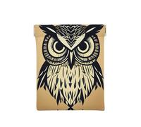 Borsa per monete con stampa placca antica, organizer per monete, porta cambiamento, borsa da viaggio piccola per monete, cambiamento, cuffie, Simpatico gufo, Taglia unica, Moda