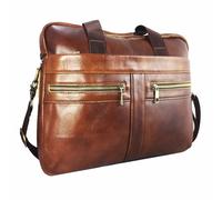 Borsa Per Notebook 15 Pollici Cognac Marrone Per Macbook E Laptop