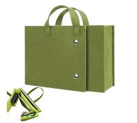Borsa Per Notebook - Borsa Pieghevole In Feltro Verde | Organizzatrice Da Lavoro Donna | 29,5x19,5x4,0 Cm, Chiusura Lampo, Valigetta Da Viaggio Leggera - Per Scuola, Università, Ufficio, Infermiera, I