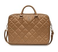 BORSA PER NOTEBOOK GUESS GUCB15ZPSQSSGW fino a 16", marrone, trapuntata 4G, cerniera, tracolla