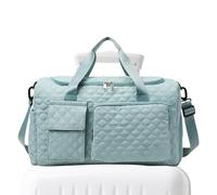 Borsa per notte per uomini, sacchetto sportivo con scompartimento di scarpe - BASSO DUFFE PER VIAGGIO CON SCHEDA ALLA SCHEDA VOLTE - per bagagli con separazione bagnata e secca per asciugamani, vestit