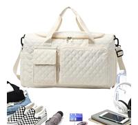 Borsa per notte per uomini, sacchetto sportivo con scompartimento di scarpe - Grandi borse sportive per donne con spalla allargata | Separazione bagnata e secca Cubi di grande capacità con tasca picco