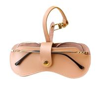 Borsa per occhiali di moda | Custodia per occhiali da sole portatile | Porta occhiali in pelle PU | Custodia morbida con cinturino | Organizzatore per il trasporto esterno | Pratica manica protettiva