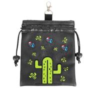 Borsa per oggetti di valore da golf, borsa in poliuretano per riporre tee da golf, custodia portatile per da golf, chiusura a coulisse per uomini, donne, adolescenti, principianti del golf