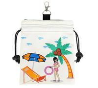 Borsa per oggetti di valore da golf, con coulisse, borsa portaoggetti per palline da golf con moschettone in metallo, per uomini, donne, adolescenti