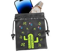 Borsa per oggetti di valore da golf, piccola sacca da golf, con coulisse, custodia portatile per accessori da golf, tee, marcatori per palline, clip per cappelli