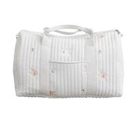 Borsa Per Ospedale - Borsa Per Maternità In Cotone Da 280 G | B́orsa Ṕer Pannolini P̀er Il Cambio Del Bambino Ricamata | Borsone Da Viaggio Leggero Multitasche P̃er Il Parto, Utilizzato Come Organizer