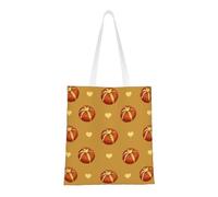 Borsa per pane al burro. Tela leggera, doppi manici, elegante borsa tote da donna, perfetta per lo shopping, il lavoro e il trasporto quotidiano.