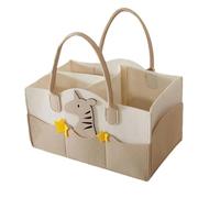 Borsa per pannolini, 33 x 23 x 18 cm, grande borsa da viaggio divisa | borsa per la mamma con scomparti multipli, design in feltro, borse rimovibili per pannolini
