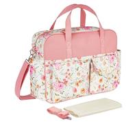 Borsa per pannolini a tenuta stagna con cinghie per carrozzine spaziosa borsa da viaggio essenziale per pannolini da viaggio grande capacità per mamma cambio a tenuta stagna