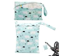 Borsa Per Pannolini Bagnati, 2 Pezzi Lavabile Riutilizzabile Organizzatore Storage Asilo Bambino, Borsa Cambio Bagnato Asciutto Neonatale, Per Costumi da Bagno Pannolini Salviette Vestiti