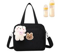 Borsa per pannolini, borsa a tracolla per pannolini, grande cestino portaoggetti per la scuola materna, borsa portatile per la mamma, realizzata in tessuto di cotone, questa borsa per pannolini è